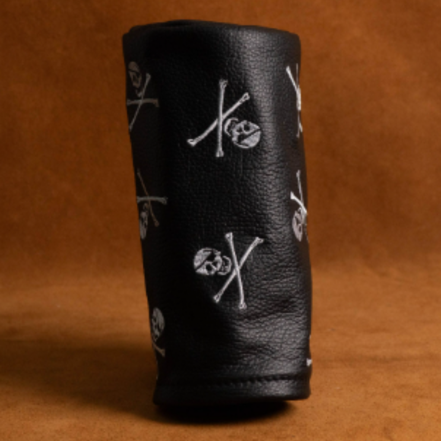 Jolly Roger Leather Barrel Cover