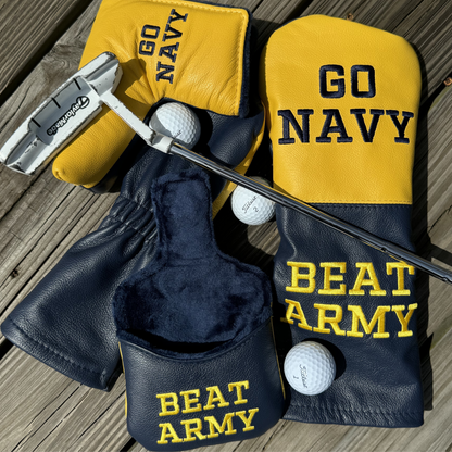 Beat Army Leather Headcovers