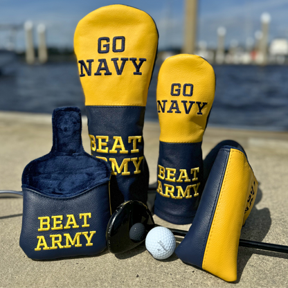 Beat Army Leather Headcovers