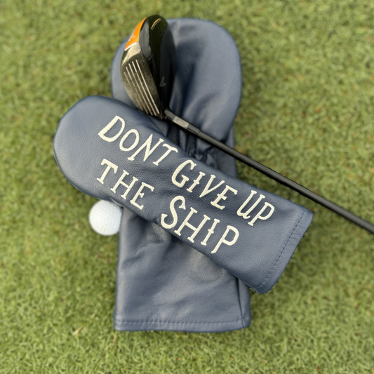 Don't Give Up the Ship Leather Headcovers