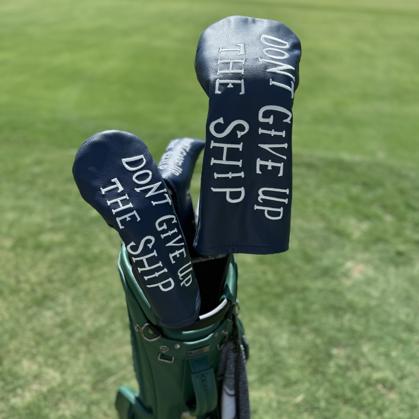 Don't Give Up the Ship Leather Headcovers