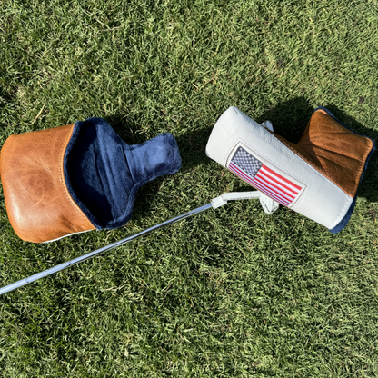 American Flag Leather Headcovers