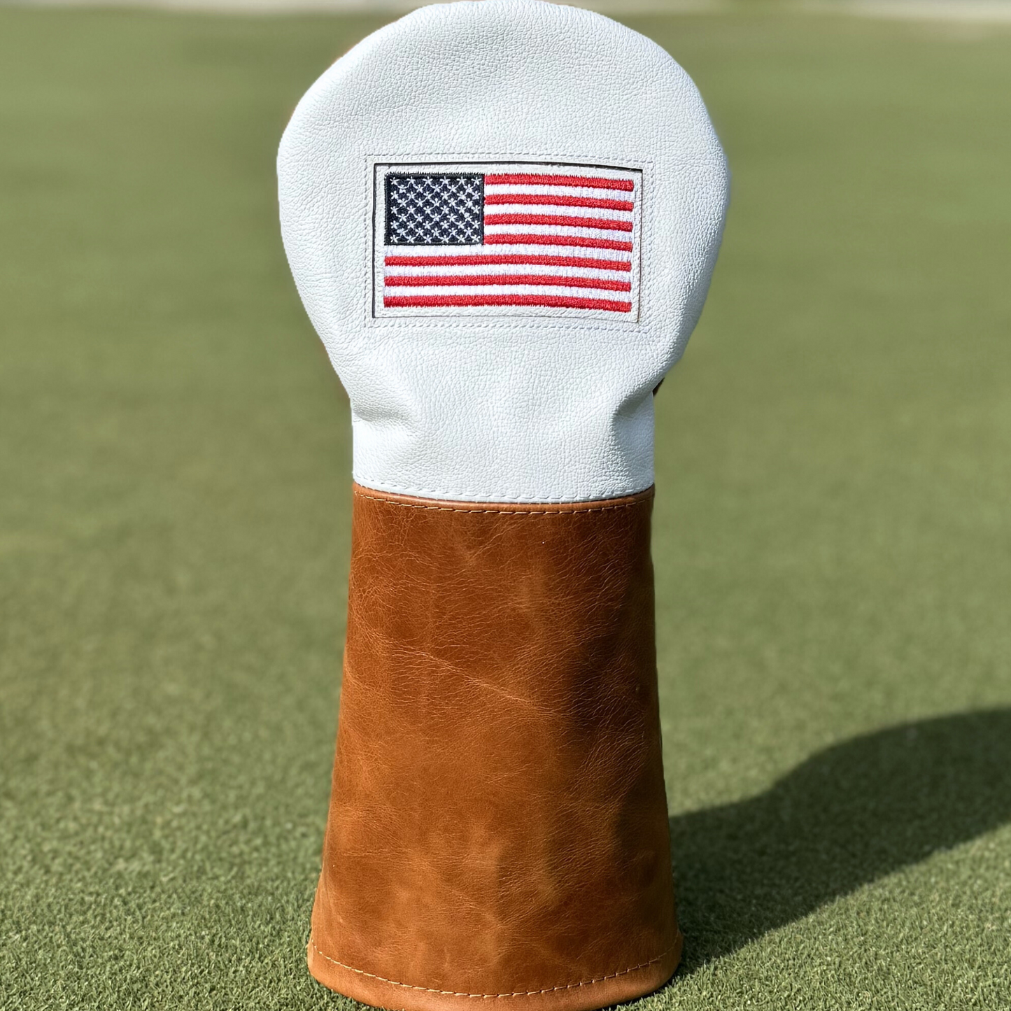 American Flag Leather Headcovers