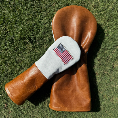 American Flag Leather Headcovers